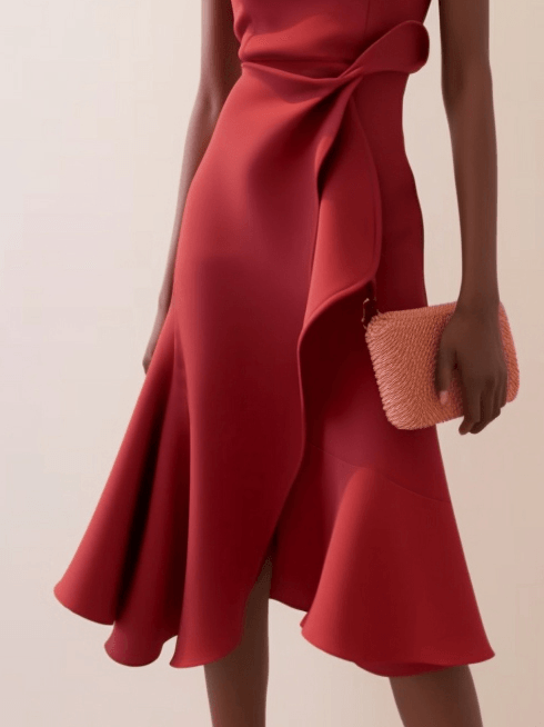 Sleeveless A-line Midi Dress