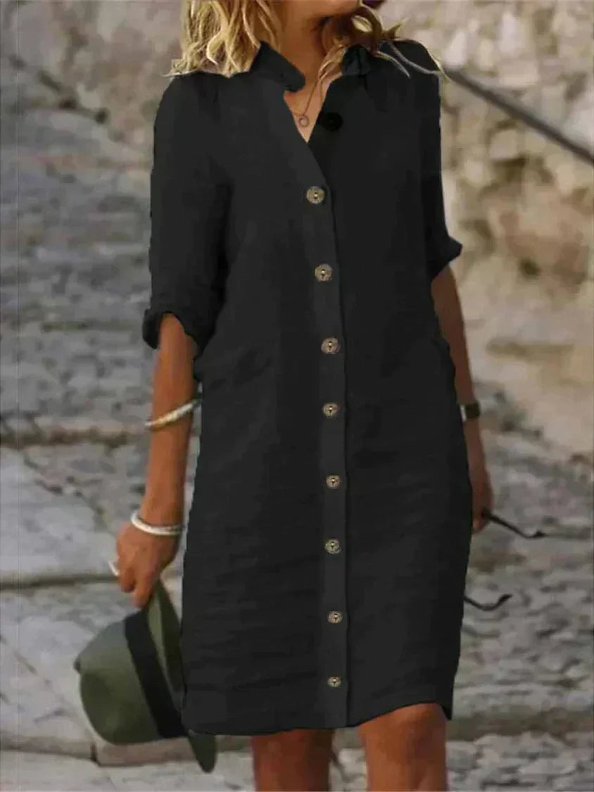 Loes Classic Summer Midi Dress