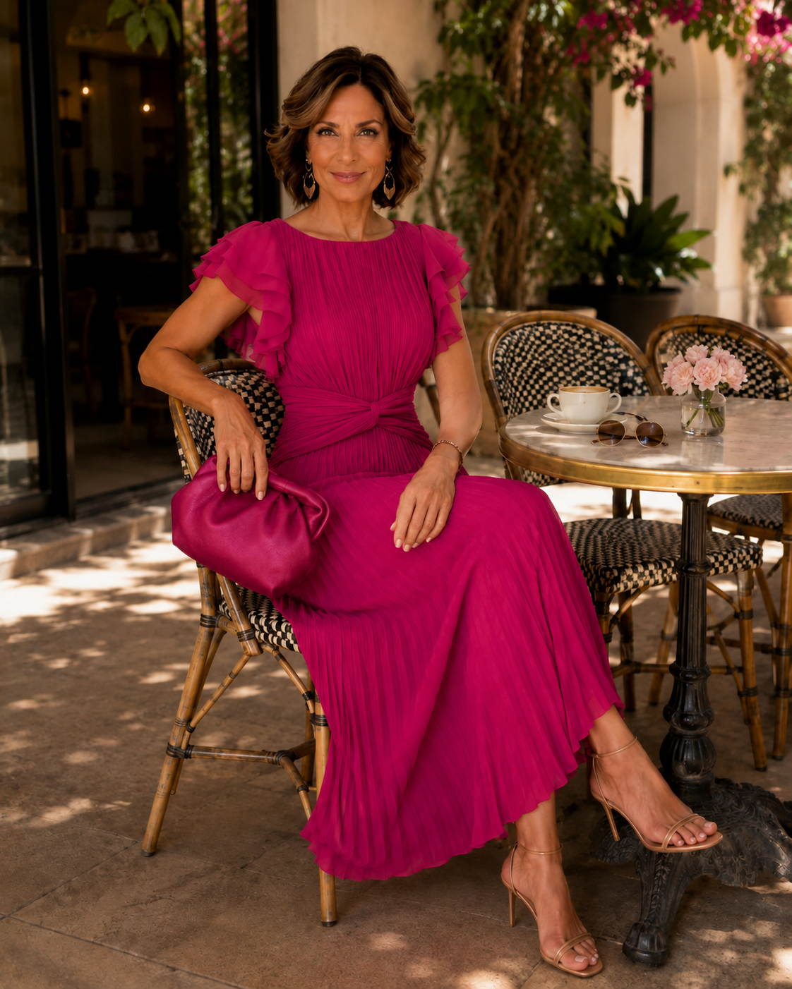 HARRIET | CLASSIC PLEATED MIDI DRESS