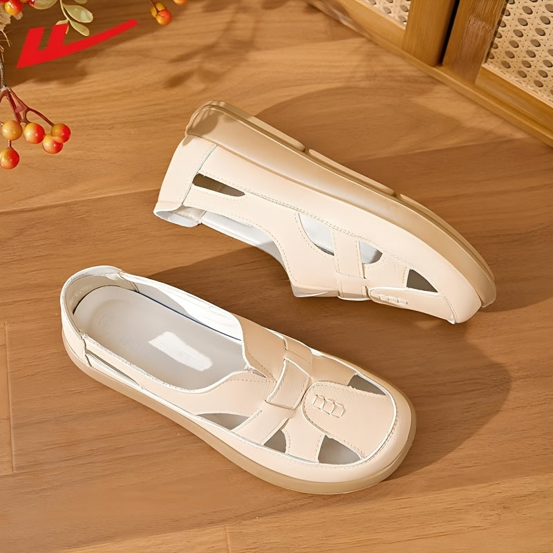 Sandali platform bianchi con fibbie intrecciate e suola rialzata