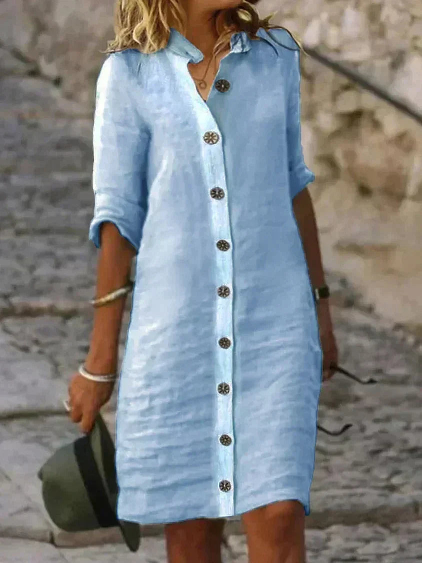 Loes Classic Summer Midi Dress
