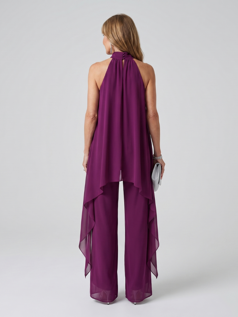 VALERIE | ASYMMETRIC HALTER NECK SET