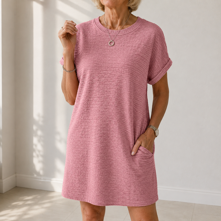 LUCY | CASUAL ROUND NECK SUMMER DRESS