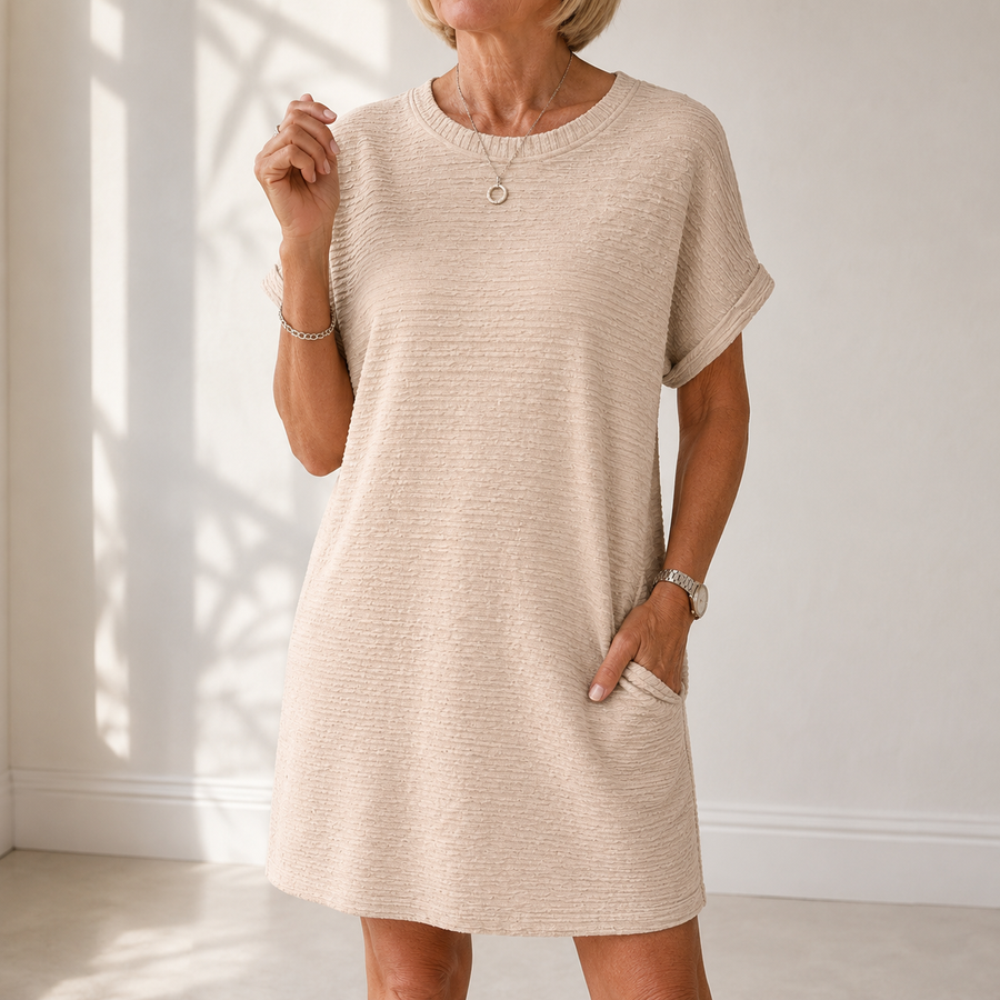 LUCY | CASUAL ROUND NECK SUMMER DRESS