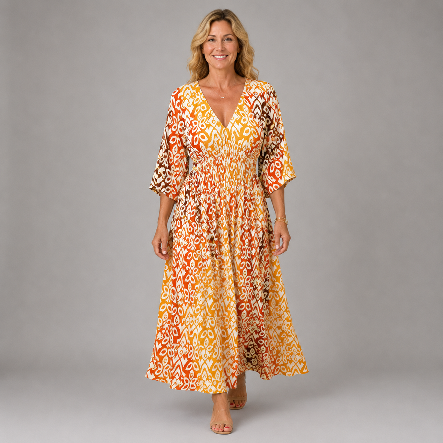 MARGARET | BOHEMIAN FLOW MIDI DRESS