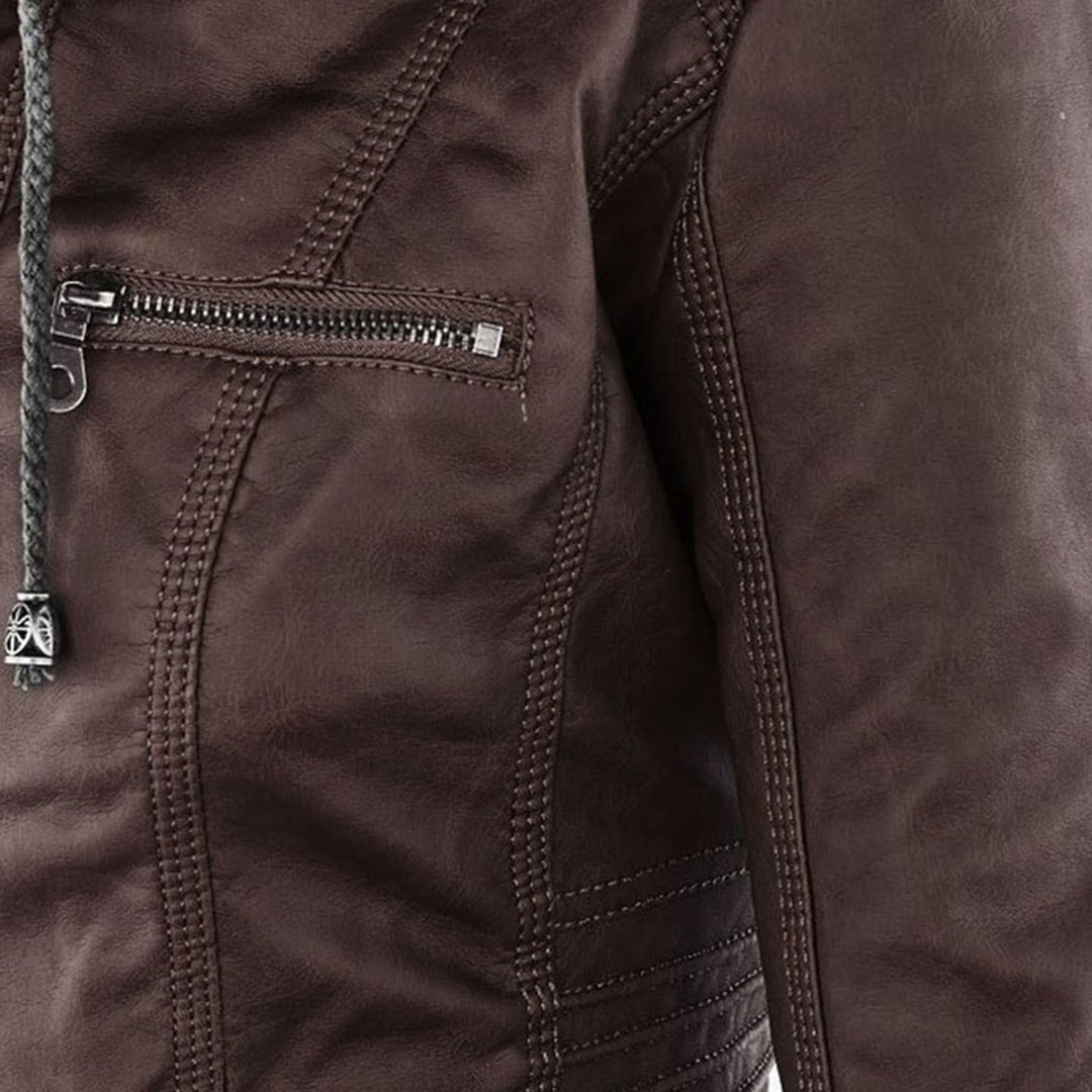Monica | Robust and Elegant Leather Jacket
