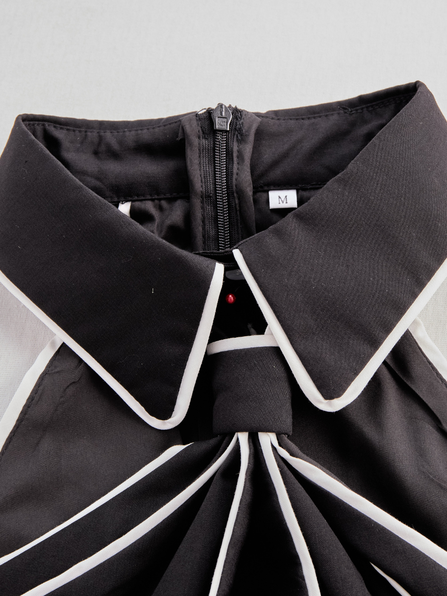 Women’s Halter Neck Blouse | Contrast Trim