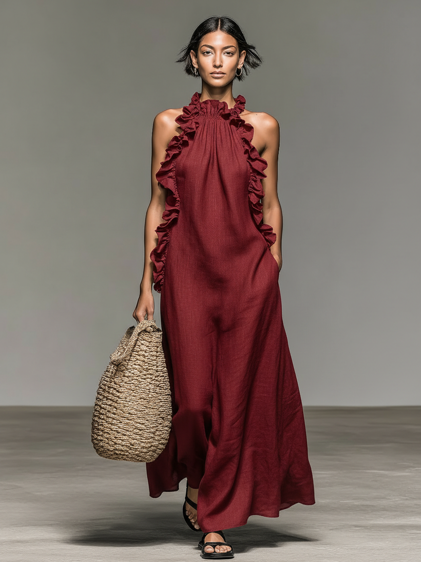 JEAN | MAXI DRESS WITH POCKETS