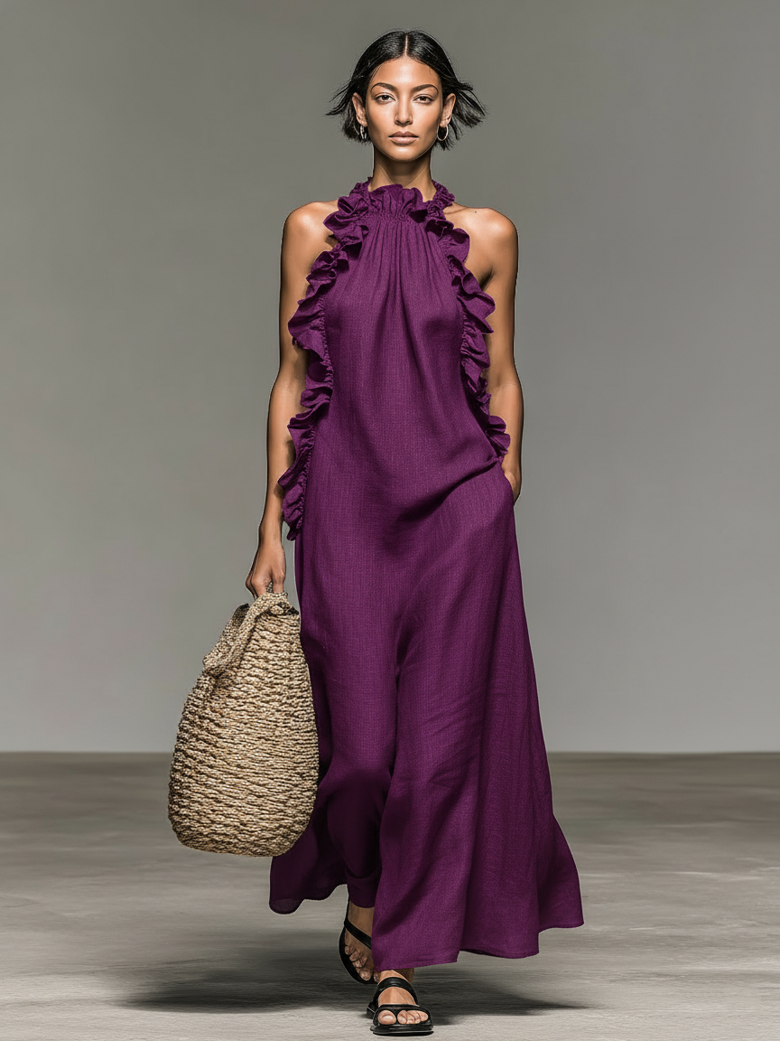 JEAN | MAXI DRESS WITH POCKETS