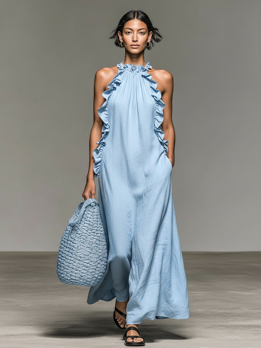 JEAN | MAXI DRESS WITH POCKETS