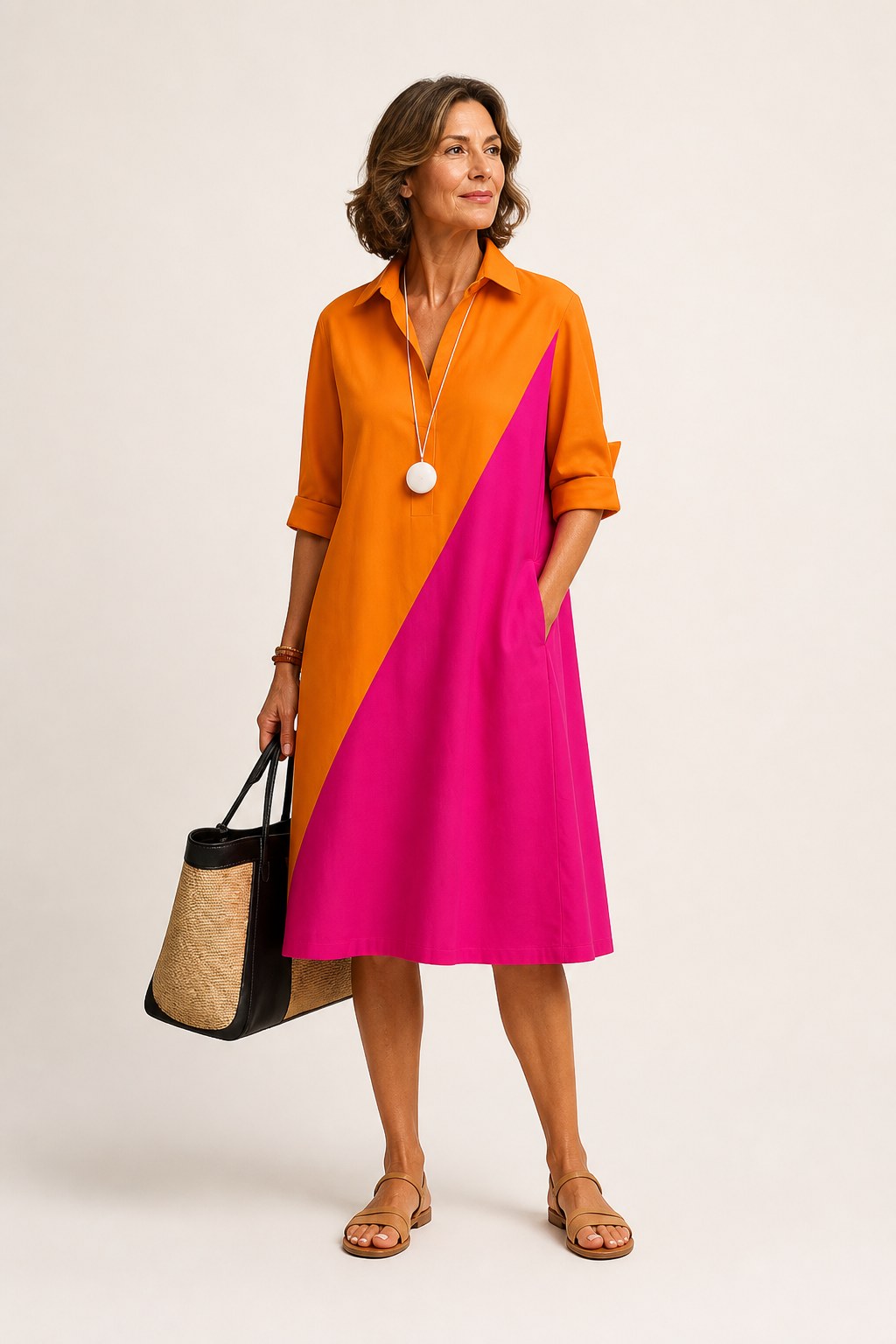 Kayla Stylish and Carefree Midi Dress