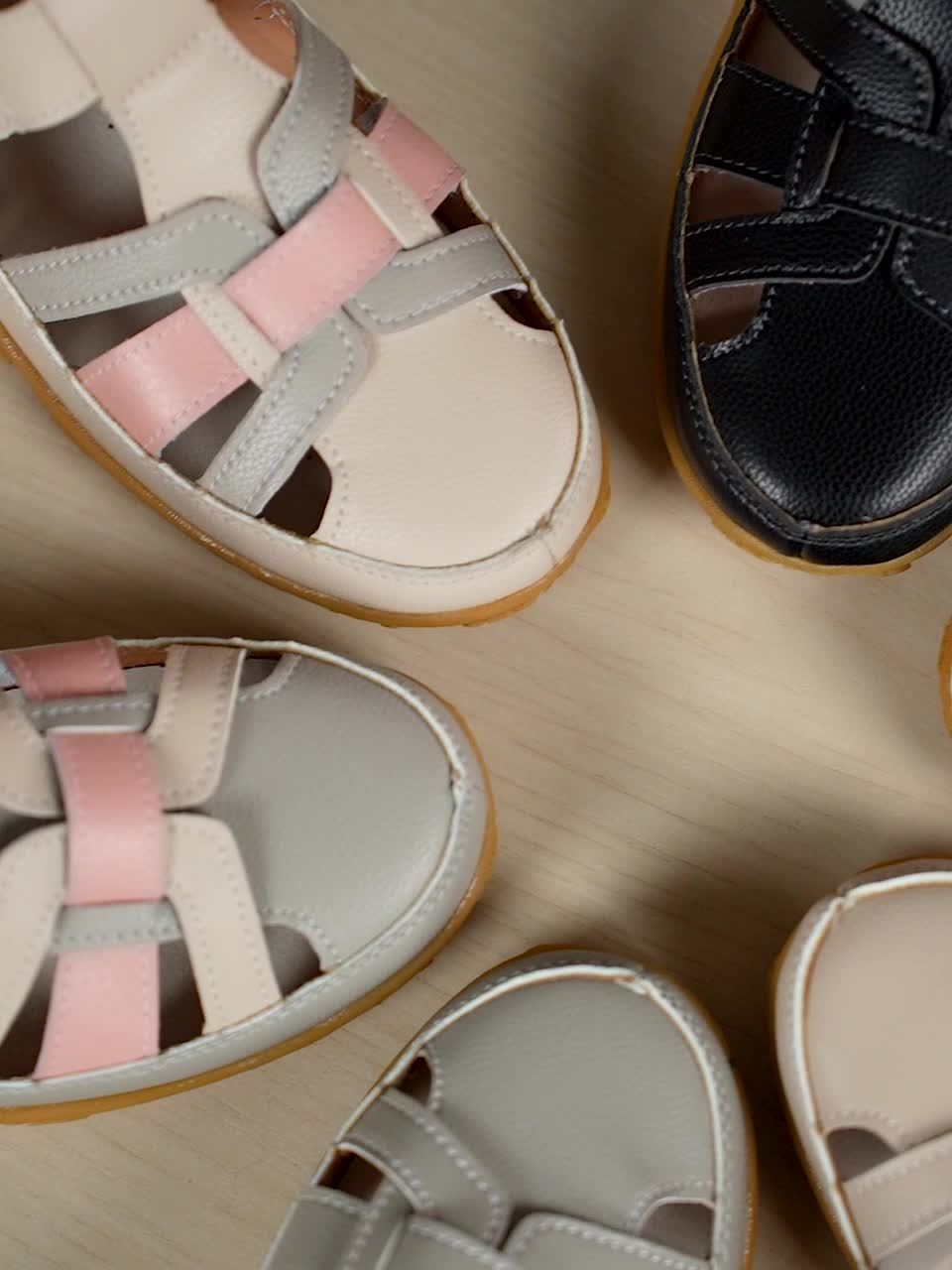 Sandali comfort Lea bianchi con inserti rosa e cinturini regolabili