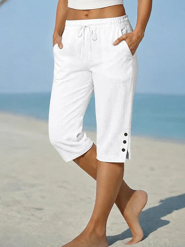 JOYCE | CALF-LENGTH CAPRI TROUSERS