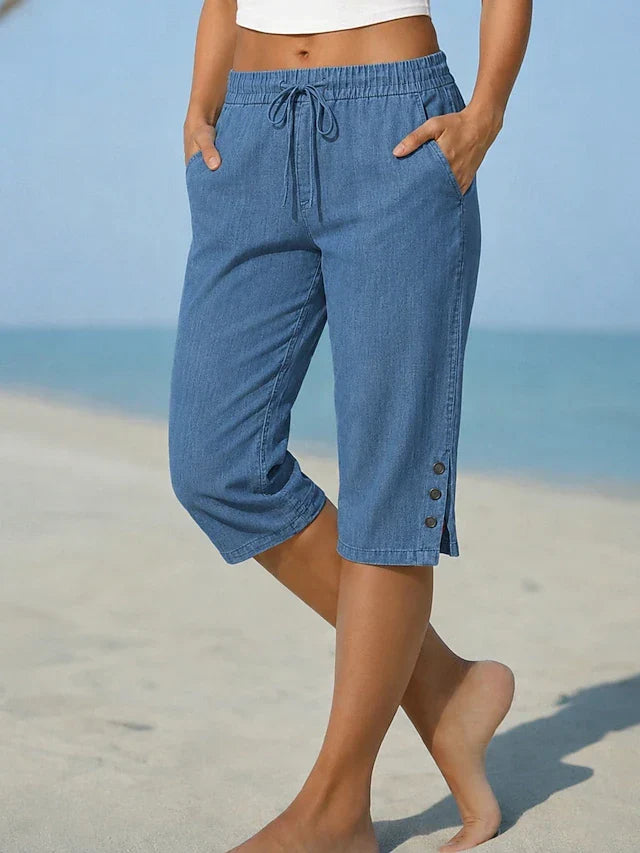 JOYCE | CALF-LENGTH CAPRI TROUSERS